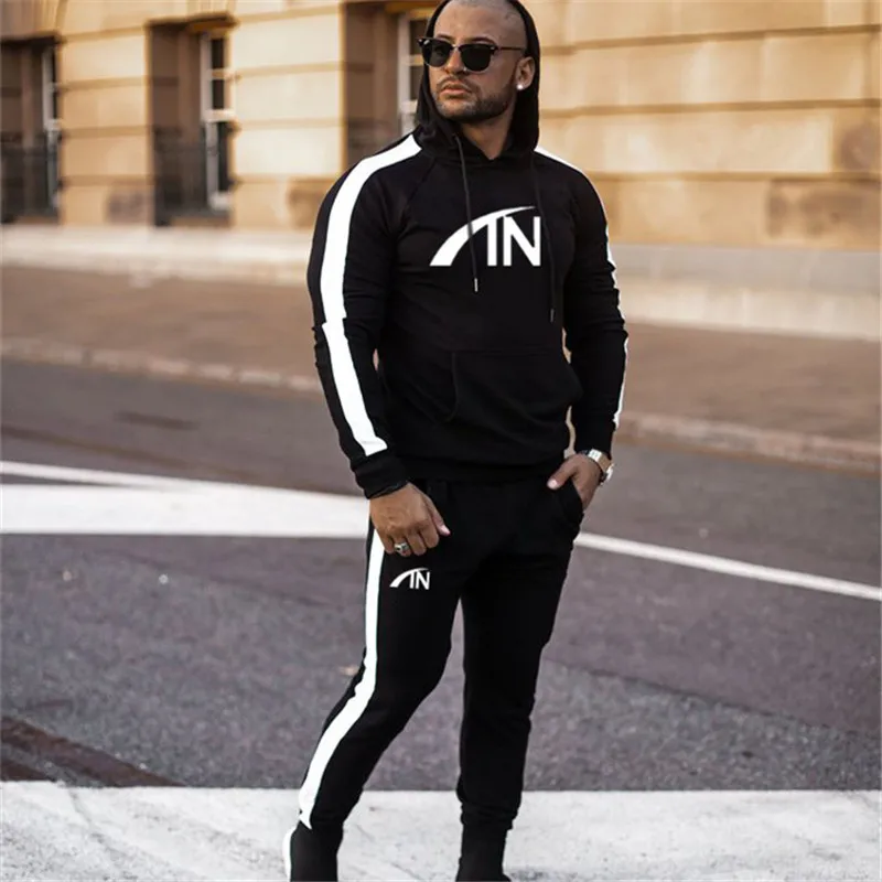 

2022 Fashion New Men Casual Wear Men's Hoodie Suit Men's Gym Sportswear Jogging Hoodie Suit Male Sportswear Running Sets