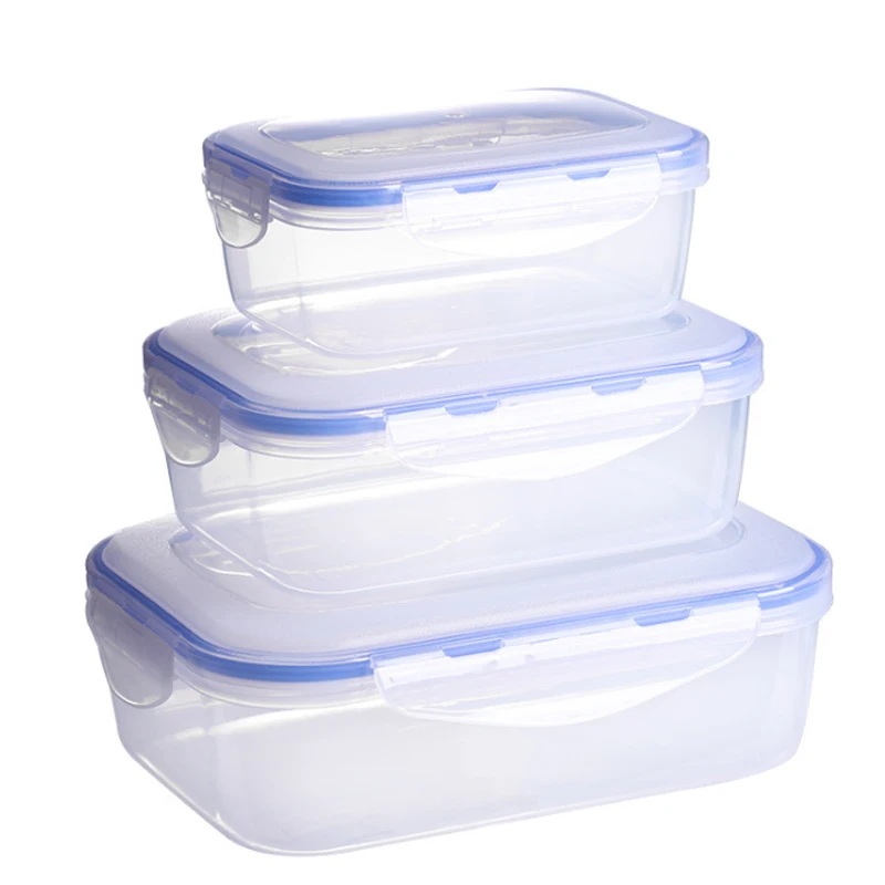 Фото Прозрачный Полипропиленовый ящик для хранения еды герметичный пластиковый