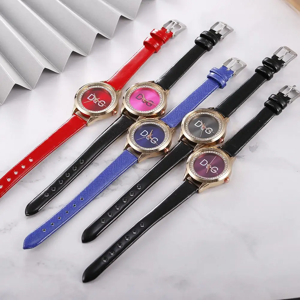 

Fashion Luxury Diamond Women Quartz Watches Charm Ladies Pink Wristwatches 2020 Simple Woman Leather Clock Relogio Feminino