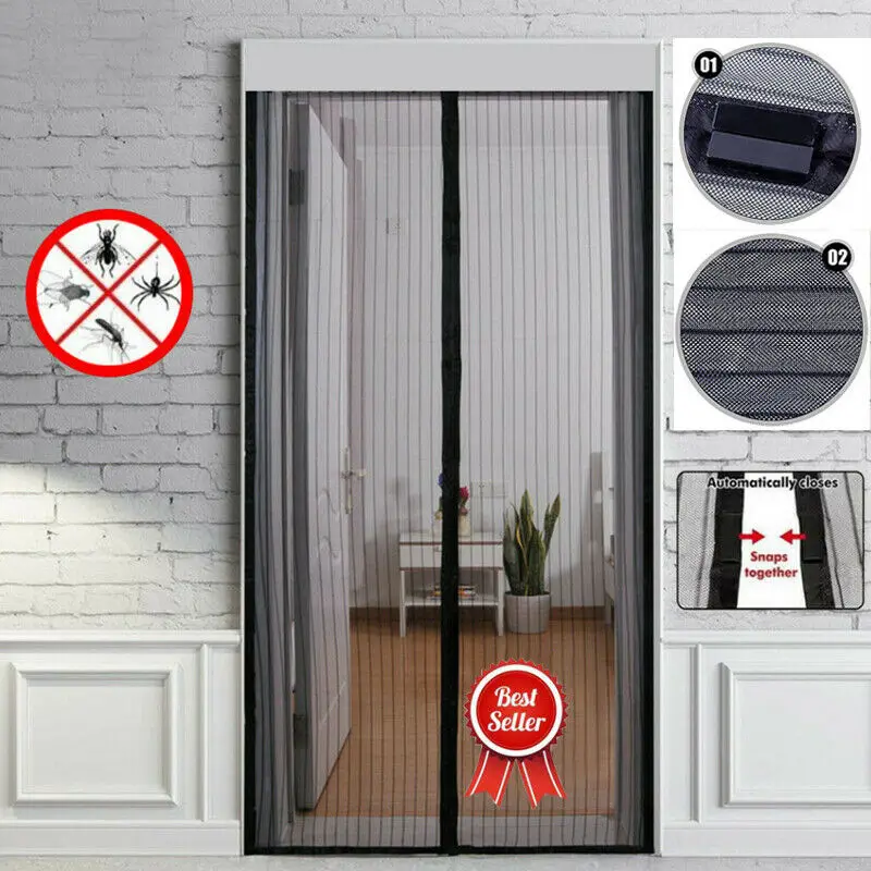 Сетка от насекомых на дверь магнитная сетка комаров мух-насекомых | Дом и сад