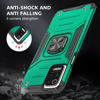 magnetic metal ring stand holder armor shockproof phone case for lg k52 soft tpu hard plastic protective back cover coque fundas