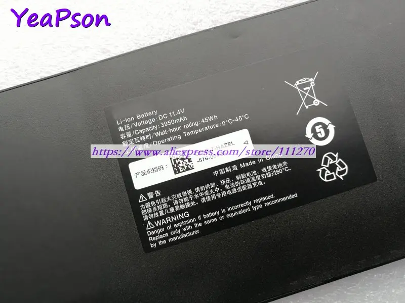 Yeapson 11 4 в 3950 мАч подлинный HAZEL 3ICP4/92/77 RC30-0196 Аккумулятор для ноутбука Razer Blade Stealth
