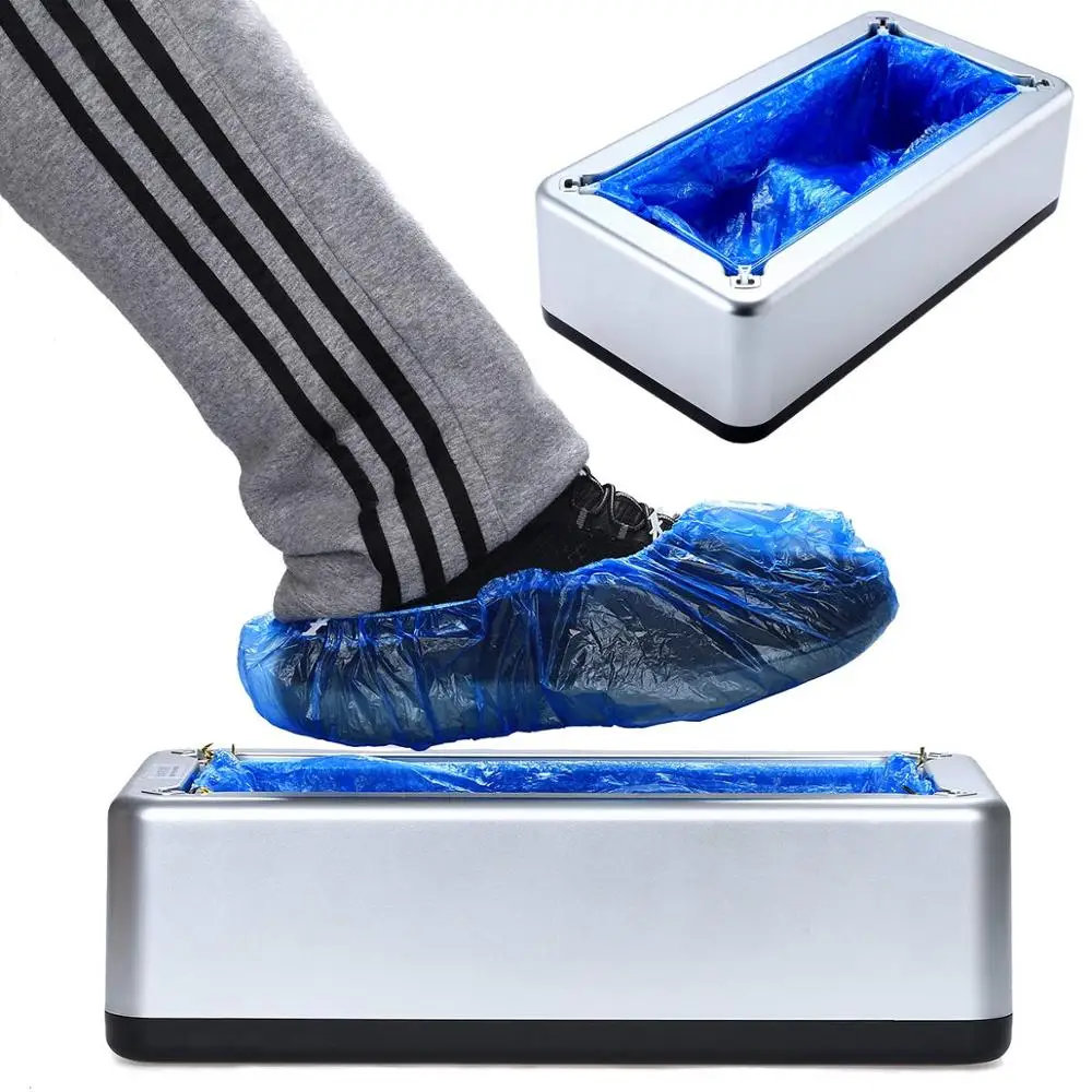 Automatische Einweg Schuh Abdeckung Wasserdicht Überschuhe Dispenser Tragbare Hand-Freies Maschine