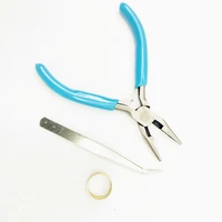 stainless steel needle nose pliers tweezers ring tools series multicolor suitable for diy jewelry accessories making and bags