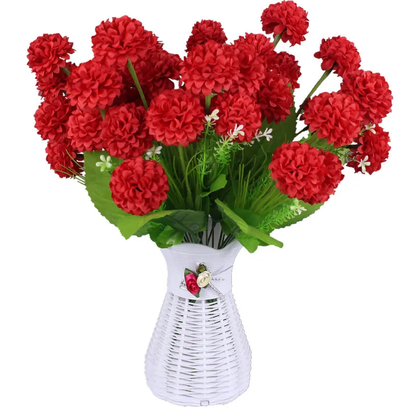 Искусственные шарики гортензии из искусственные хризантемы Шелковый цветок