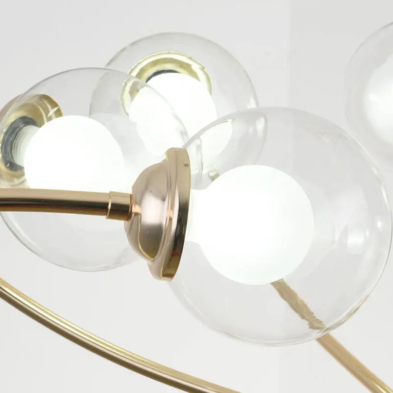 Светодиодная лампа стеклянный дизайн Золотая люстра светильник ing Современная