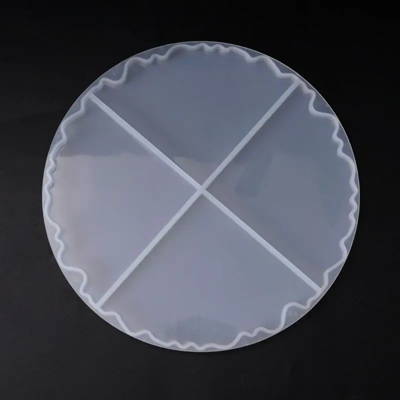 

DIY Wave Coaster Crystal Epoxy Mold Manual Mirror UV Resin Rectangle Table Decoration Silicone Mould Crafts Making Molds