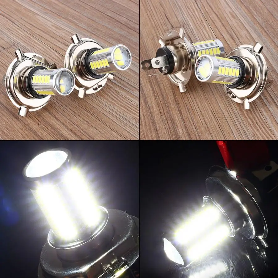 Светодиодная лампа для авто 2x H7 5630 33SMD 12 В белый светильник светодиодный головной