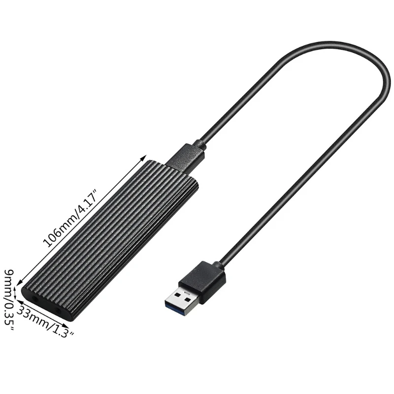 

67JA M.2 External Hard Disk Drive Adapter Dual Protocol Hard Disk Type-C USB 3.1 External Case 2TB 10Gbps High Speed Disk