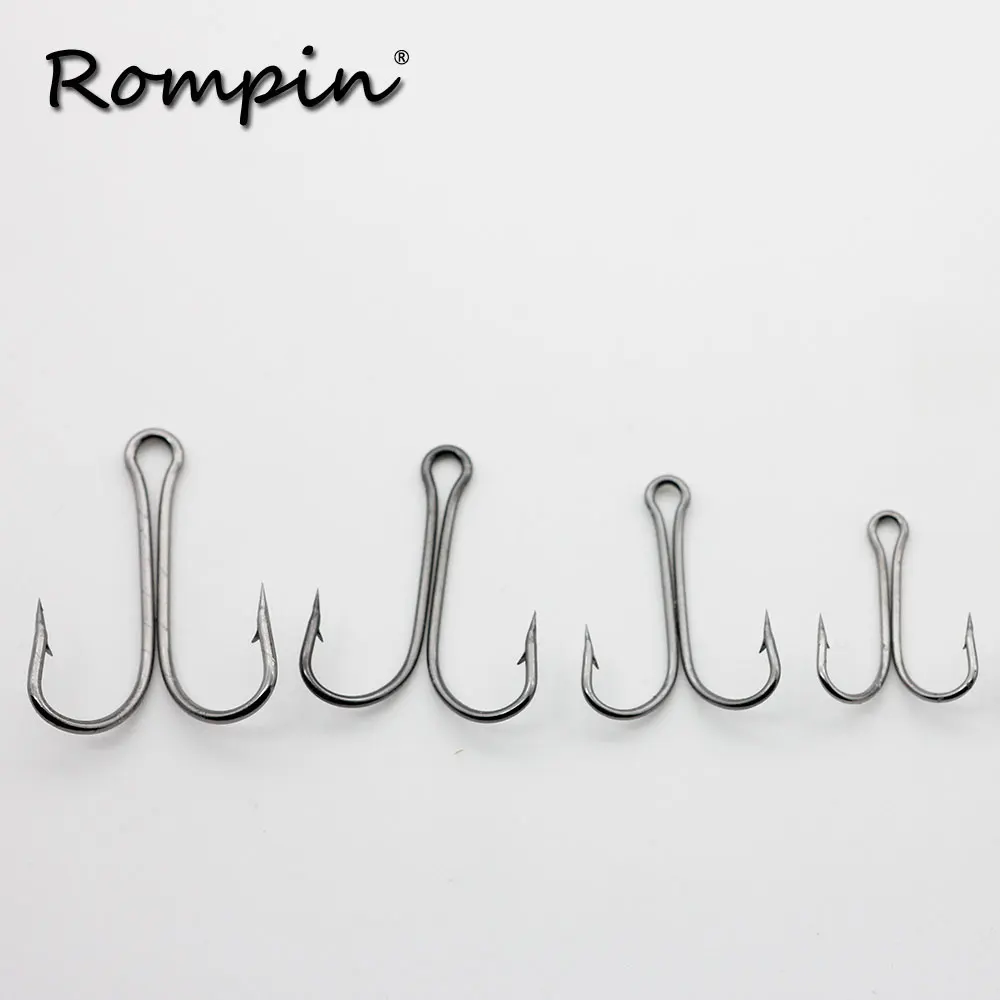 Rompin 50 шт./лот 9908 двойные рыболовные крючки Маленькие для завязывания нахлыстом