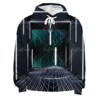 spring and autumn mens electronic chip hip hop long sleeve mens 3d machine printed sports hoodie womens long sleeve hoodie
