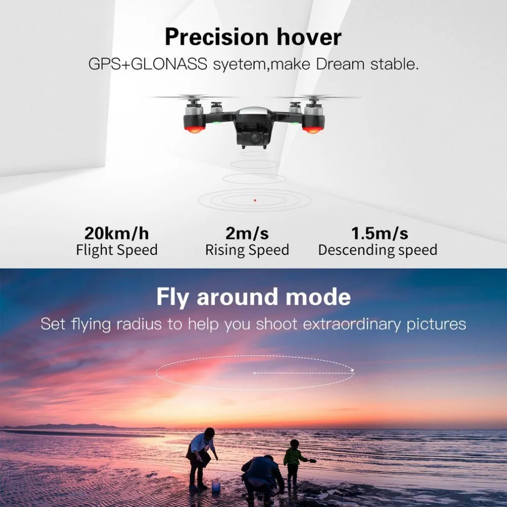 CFLY Dream gps RC камера Дрон Квадрокоптер вертолет бесщеточный мотор с 5G Wifi Fpv HD камера VS sjrc f11 pro s70w faith Drone