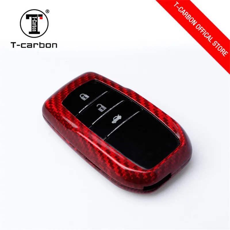 Чехол для ключей из углеродного волокна Toyota 86 RAV4 Reiz Crown Lewin YARIS CALLORA CAMRY HANLANDER Prado Land