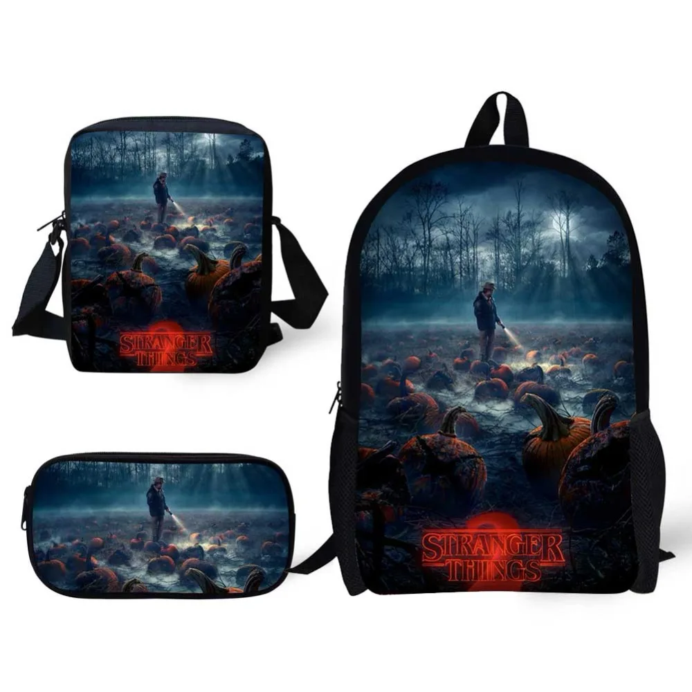 Хит продаж комплект из 3 предметов детские рюкзаки необычные вещи дизайн принт