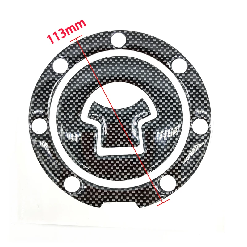 Carbon Fiber Motorcycle Fuel Gas Oil Cap Tank Pad Tankpad Protector Sticker for Honda Suzuki Kawasaki Yamaha image 3