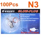 Оптовая продажа 100 шт. Горячая Свеча зажигания N3 3 # Искра нитро части двигателя Замена ОС 8 для Traxxas HPI осевой RC автомобиль Redcat Himoto HSP 70117