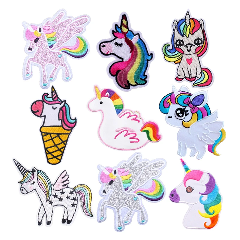 Нашивки с вышивкой в виде единорога на одежду для рюкзаков Новое поступление