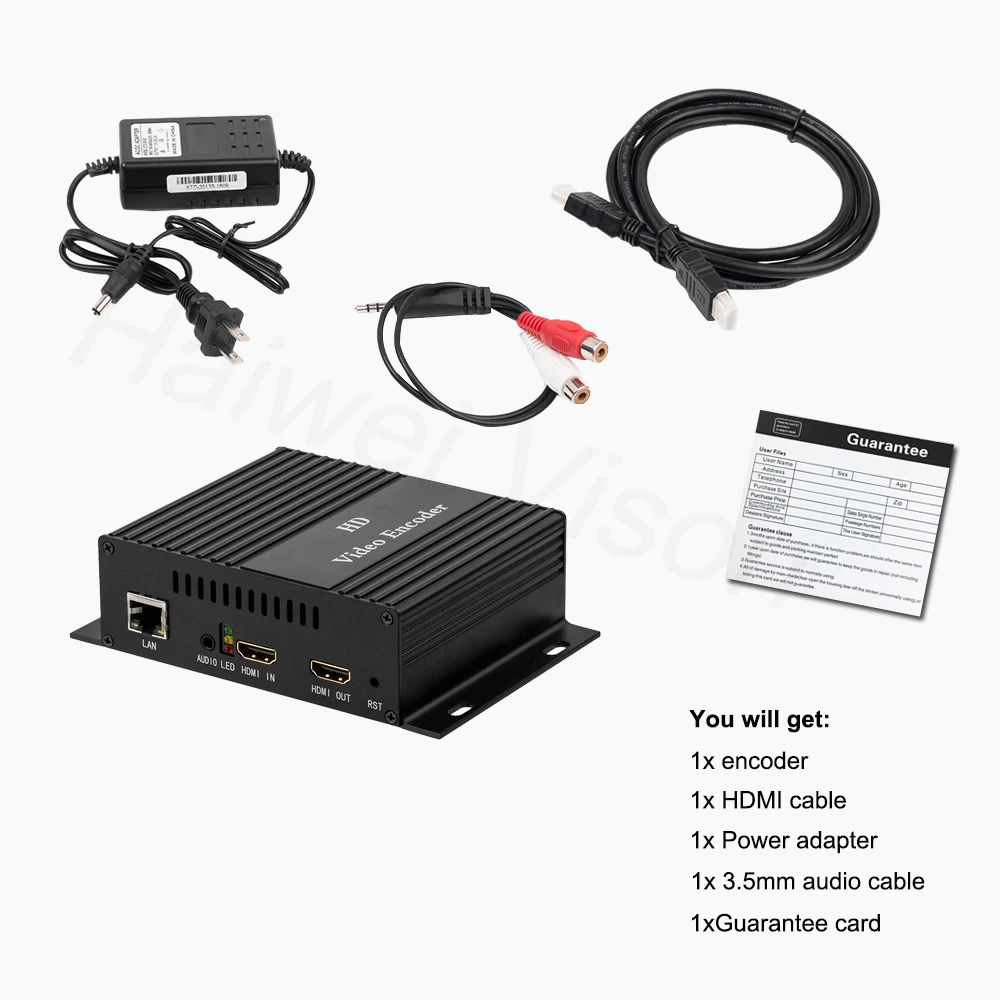 Кодировщик HWCODEC H3310H H264 кодировщик IP Аудио VGA RTSP RTMP FHD 1080P видеосигнала сетевой IPTV