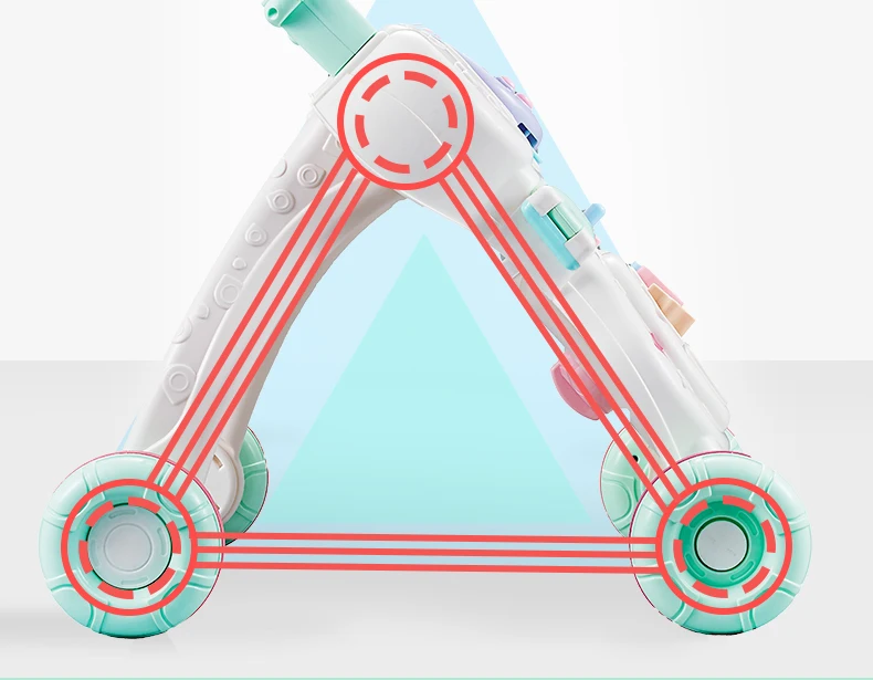 Детский ходунок на колесиках нескользящий детская игрушка для 6 7 18 месяцев