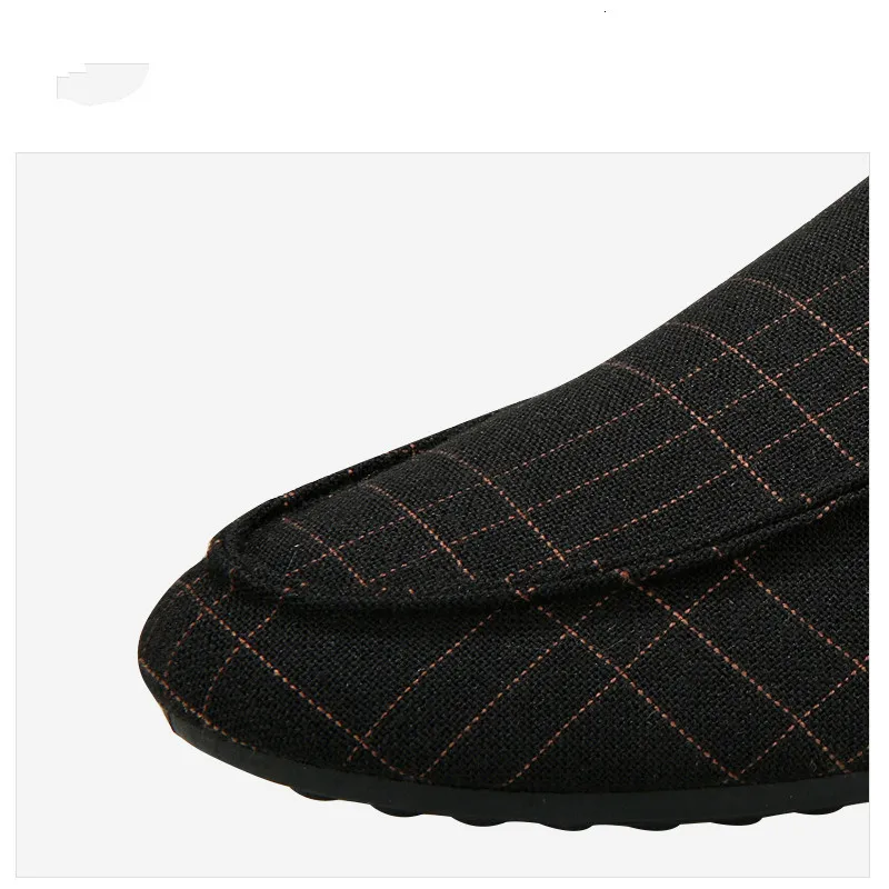 Брендовая обувь для мужчин Лоферы Летняя мода Горох Повседневная Клетчатая