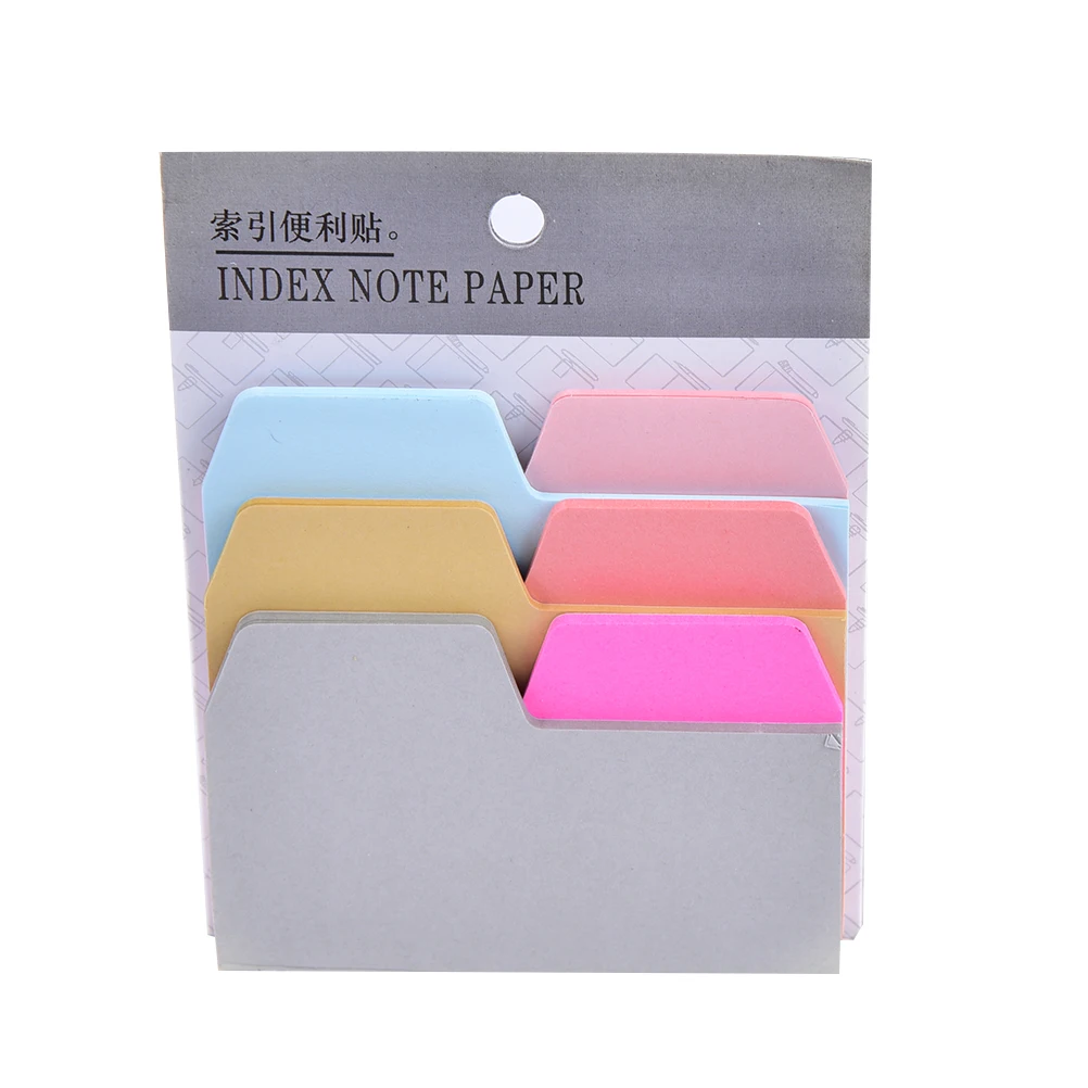 

6colors Newest notebook note index paper card sticker cute sticky note memo pad for school & office supplies stationery