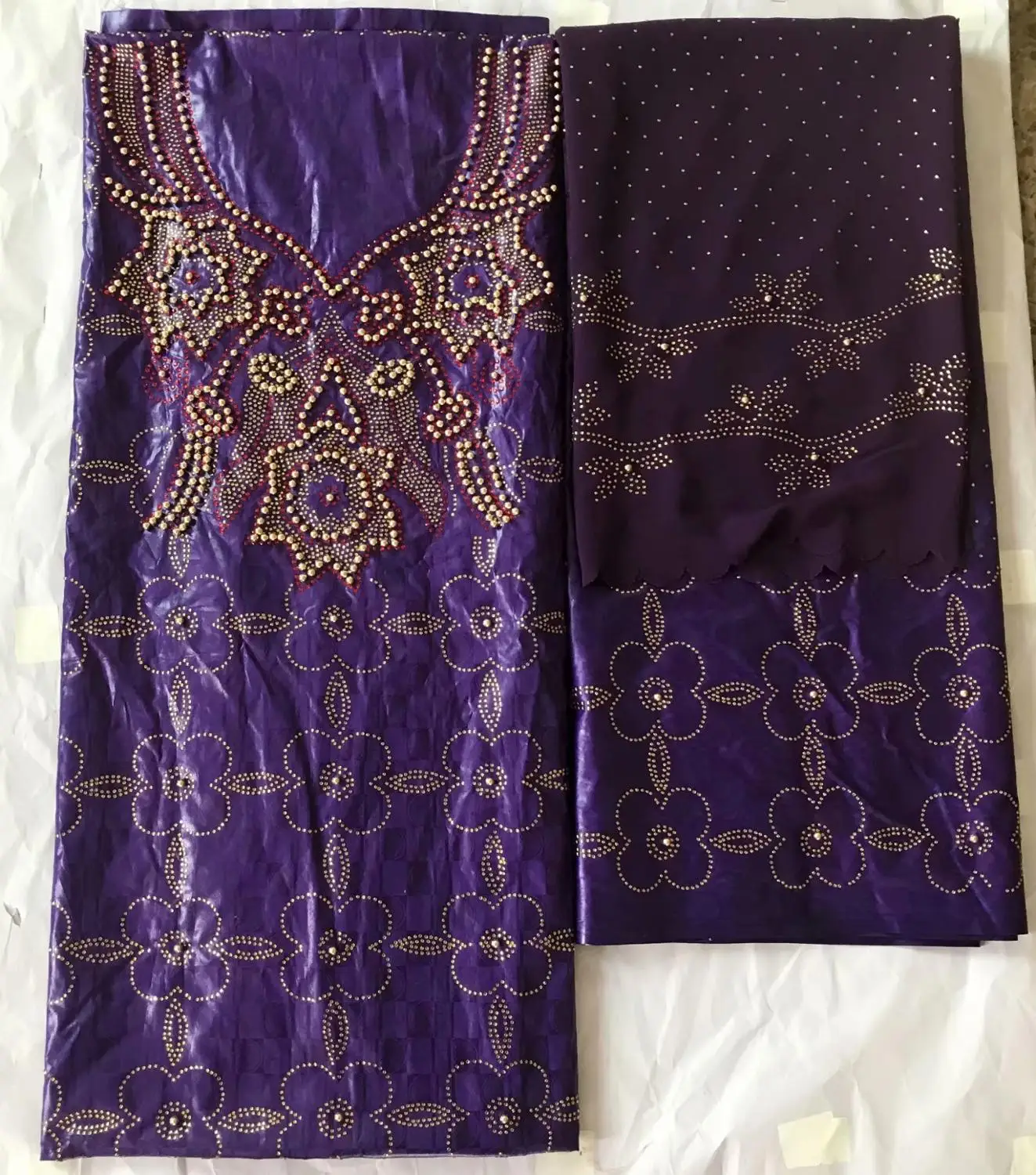 

luxury beads and stones getnzer lace fabric 5+2yards african bazin riche lace fabric for clothes WhaoOC164