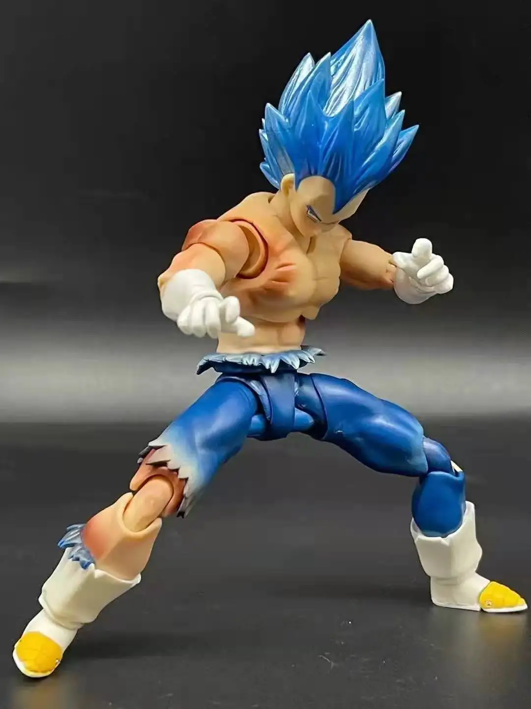 Игрушка Kong DBZ SSJ Бойцовский Бог Битвы голубая Вегета ГОКу ПВХ игрушки модель