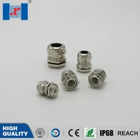 factory price 4 cslot pg29 industrial nickel plated brass metal cable gland for 18 25mm waterproof ip68