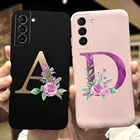 Милый чехол с алфавитом для Samsung Galaxy S21 FE, чехол для телефона, Силиконовый противоударный бампер для Galaxy S21 Plus S 21 S21fe, мягкие чехлы