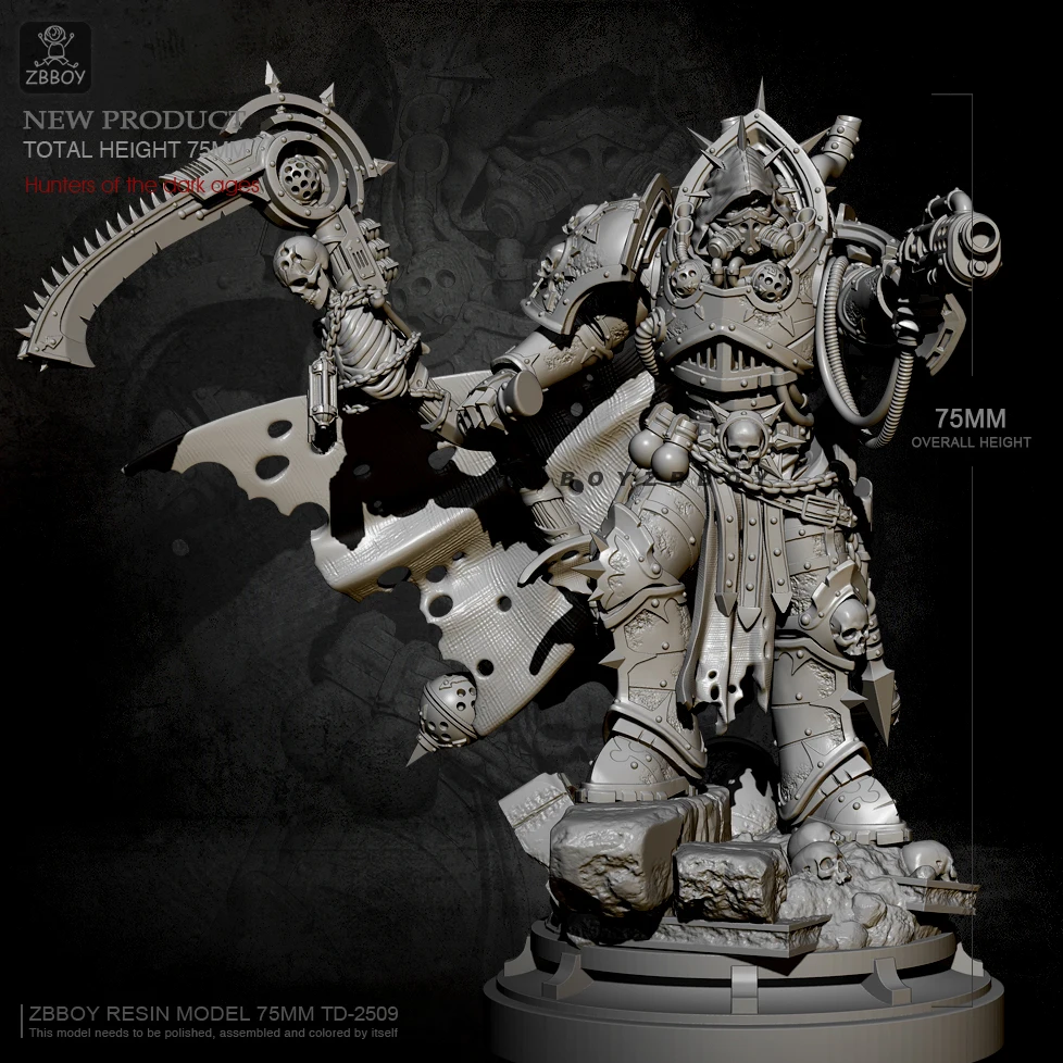 75 мм смолы модель наборы игрушка сделай сам hunter самодельный TD 2509|Наборы для