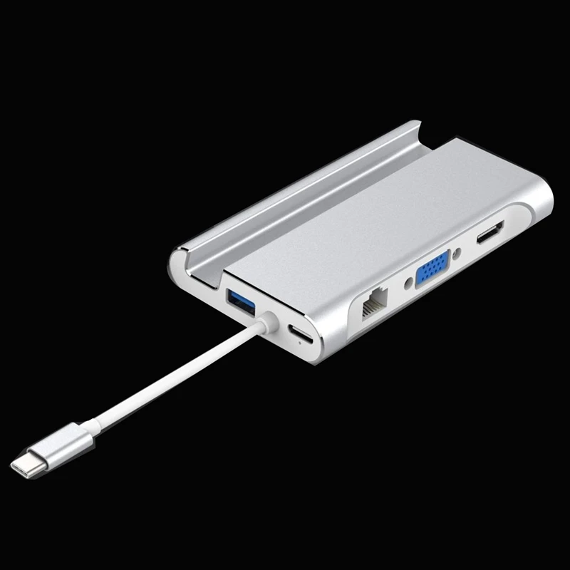 USB C док-станция для ноутбука 3 0 HDMI VGA RJ45 PD концентратор Pro HP DELL поверхность Lenovo Samsung