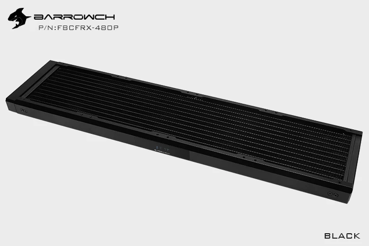 Модульный медный радиатор Barrowch 360 мм модельный ряд + температурный монитор OLED