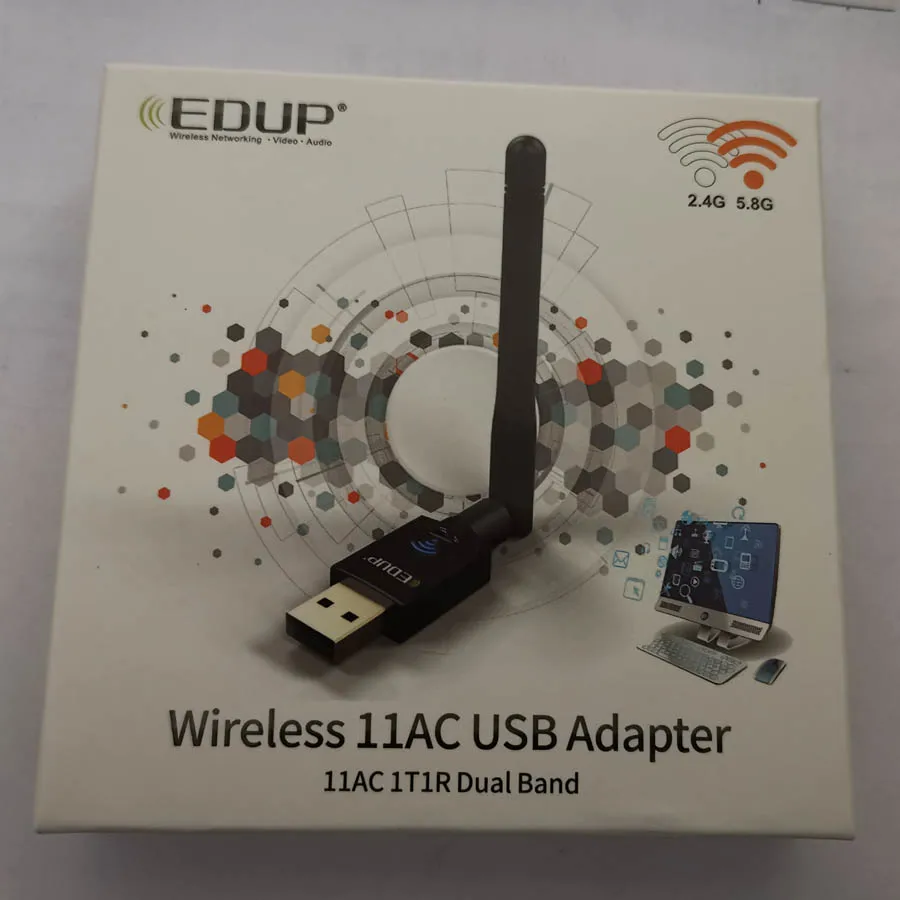 EDUP EP DB1607 двухдиапазонный 2 4G/5 8 ghz беспроводной USB Wifi адаптер с 2dbi антенной 600 Мбит/с
