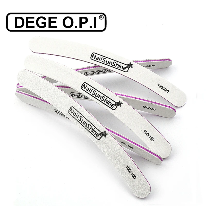 

25/50PCS White Sandpaper Nail Art Files 100 180 240 Double Side Sanding Buffer Block Set UV Polish Pedicure Manicure Tool
