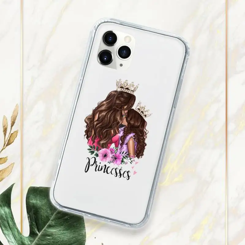 

Mother and baby child love Phone Case Transparent Clear for iPhone 11 12 mini pro XS MAX 7 8 6 6S Plus X 5S SE 2020 XR