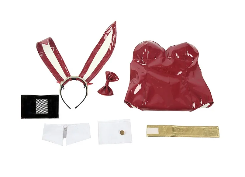 Унисекс кожаный костюм для косплея из аниме Cos 02 ZERO TWO Bunny Girl Индивидуальный размер