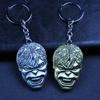 disney marvel keychain avengers hulk angry mask metal keyring ornaments couple car key chain jewelry