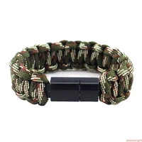 outdoor braided camouflage micro usb type c charge cable bracelet charger data cable cord for iphone 6 x 11 pro samsung s8 cable