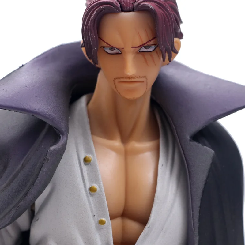 

28cm One Piece Red Four Emperors Hair Shanks Action Figure Decoration Home Statue Gk Model Toys Japan Anime Character Figurines