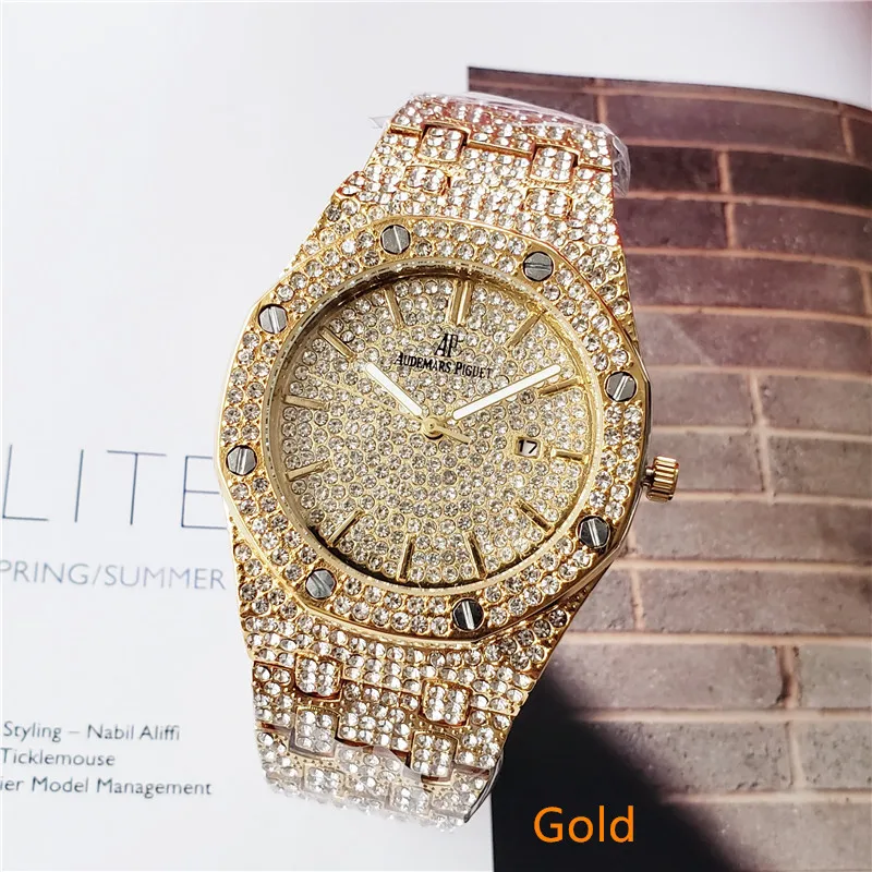 

Men's quartz full diamond fashion watch