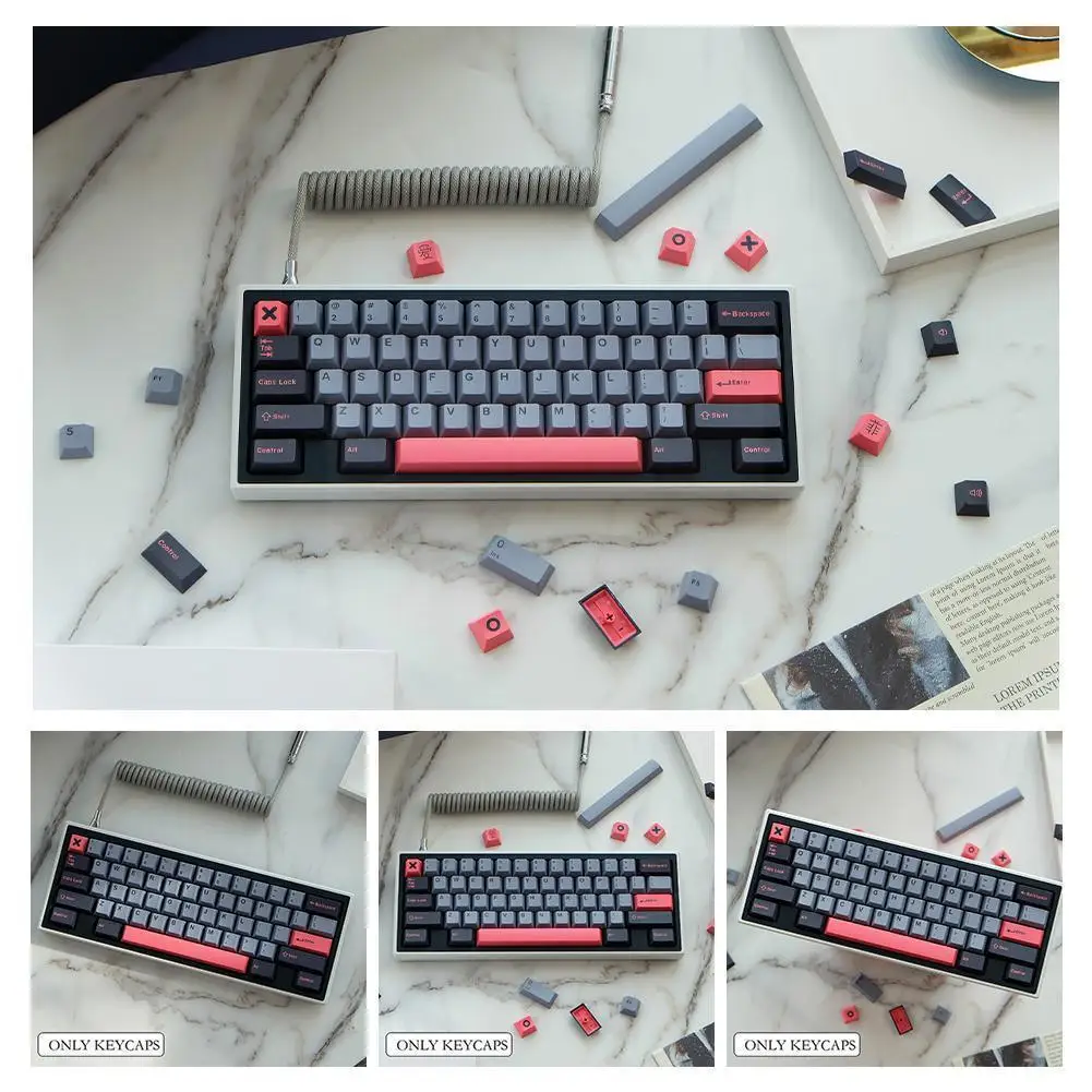 

1 Set GMK 8008 Olivia Merlin Keycaps ABS Double Shot With 7U Profile Keys ISO Enter Spacebar Keycap Caps H4W0