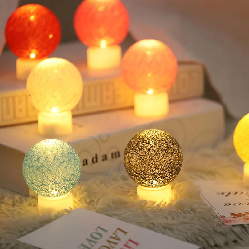 Хлопковая настольная лампа шар ночник в виде свечи предложение брак признание