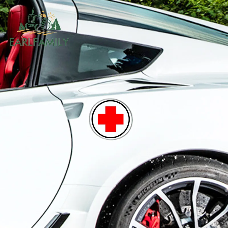 EARLFAMILY 13 см для Красного Креста виниловый материал автомобильные наклейки