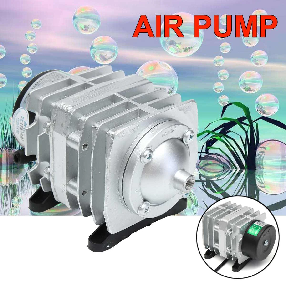 

30W 220V внешний высокое Мощность переменного тока Электромагнитная воздушный насос пруд с рыбой кислородный насос воздушный компрессор для п...