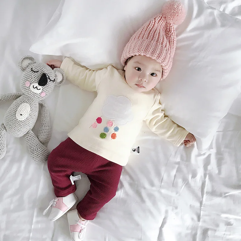 Осенне зимние детские толстовки с капюшоном для маленьких девочек длинными