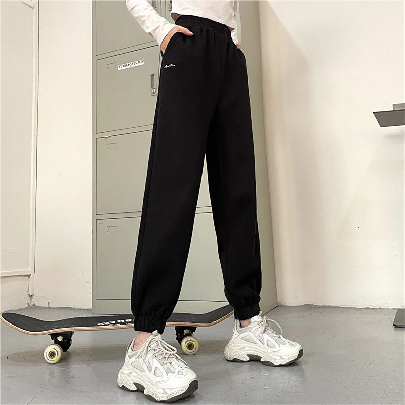 Live Wide Leg Loose Ankle Banded Slacks Female Bathroom Rac | Женская одежда