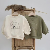 baby boys sweatshirt hoodies of girl baby infant clothing newborn bear print long sleeve tops sweatshirts toddler hoodie