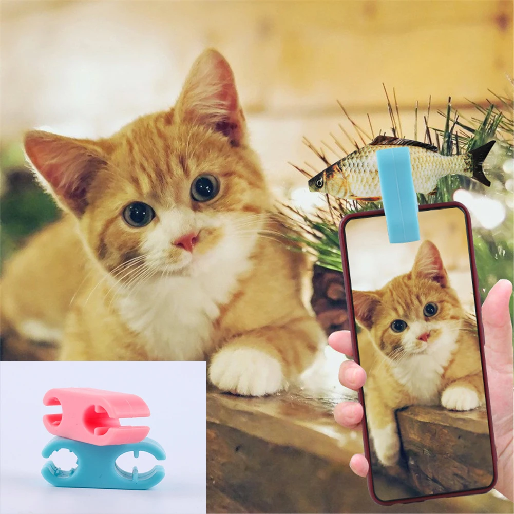 Pet Selfie Мобильный Телефон Зажим для еды фото реквизит привлекает собак внимание