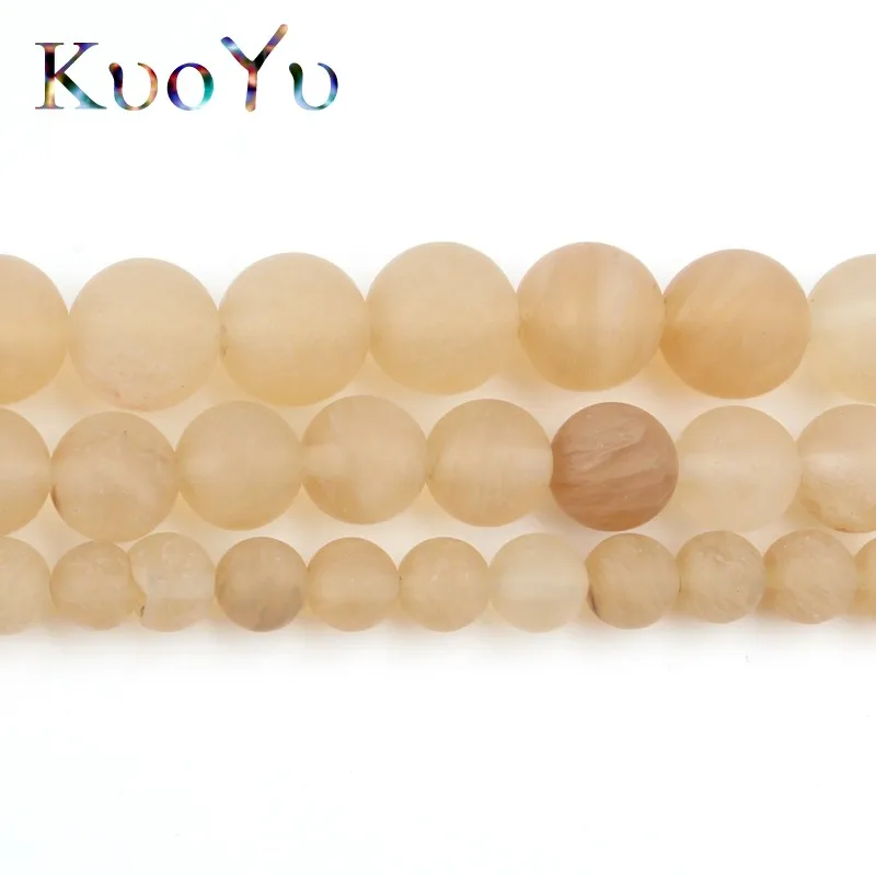 Матовые блестящие желтые лимонные кварцевые хрустальные бусины Mattt круглые