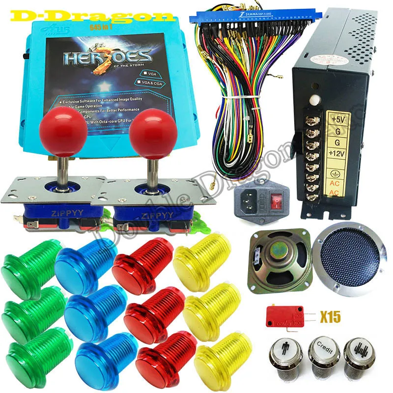 Выход Hero storm 3 CGA и VGA для LCD jamma arcade 645 в 1 игровая настольная плата комплект